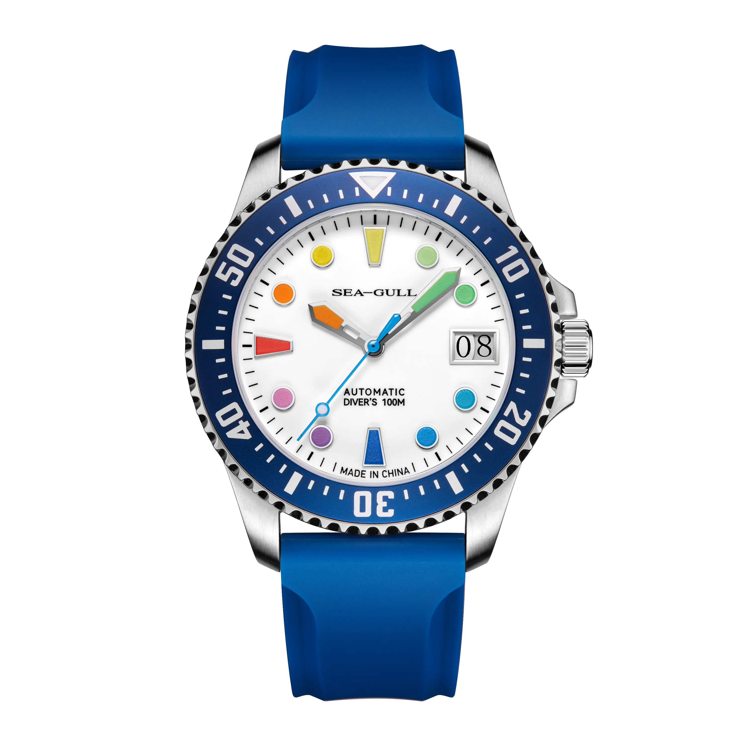 Ocean Series | 100m Waterproof | Colorful Markers | 44mm Sea-Gull