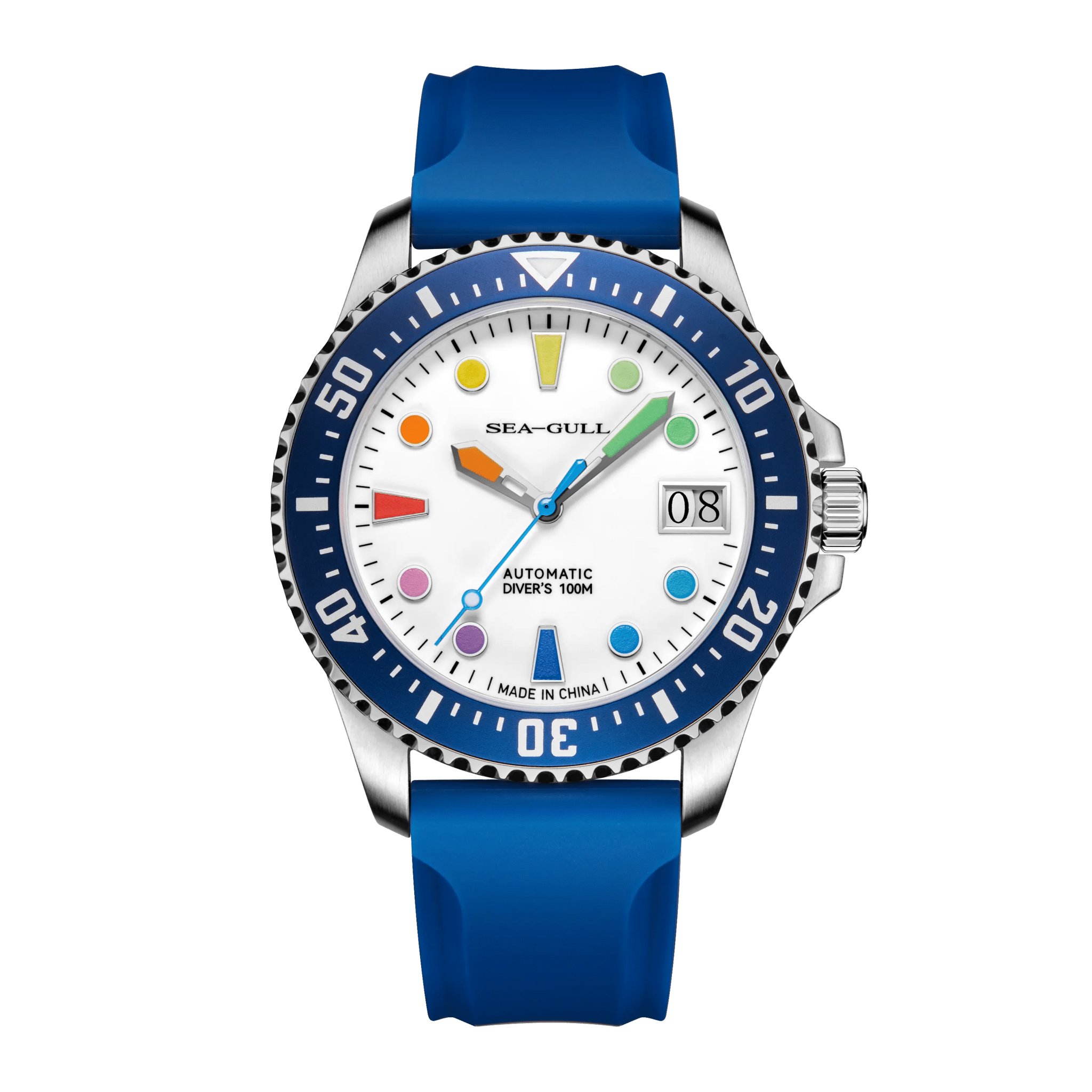 Oceanシリーズ | 100m防水 | カラフルなマーカー | 44mm Sea-Gull
