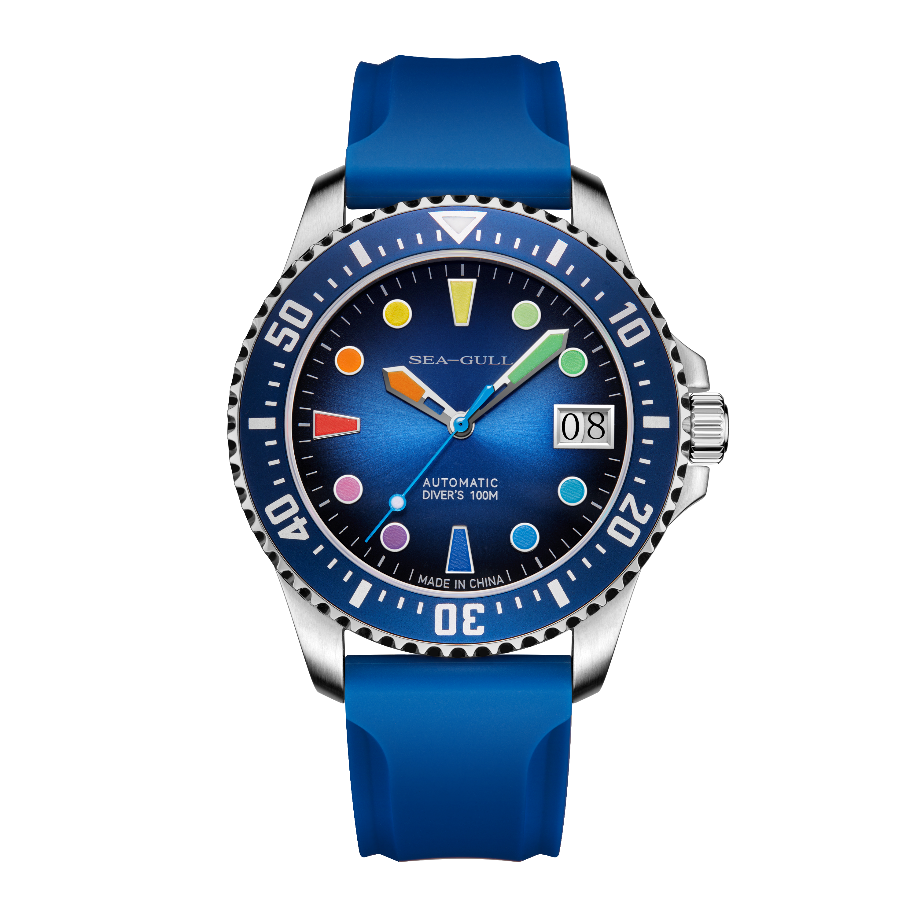 Ocean Series | 100m Waterproof | Colorful Markers | 44mm Sea-Gull