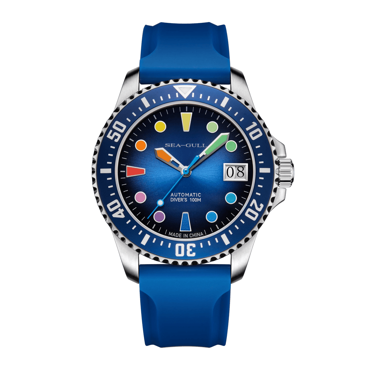 Ocean Series | 100m Waterproof | Colorful Markers | 44mm - Sea-Gull Watch Official Store
