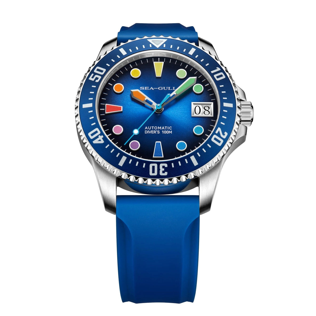 Ocean Series | 100m Waterproof | Colorful Markers | 44mm - Sea-Gull Watch Official Store
