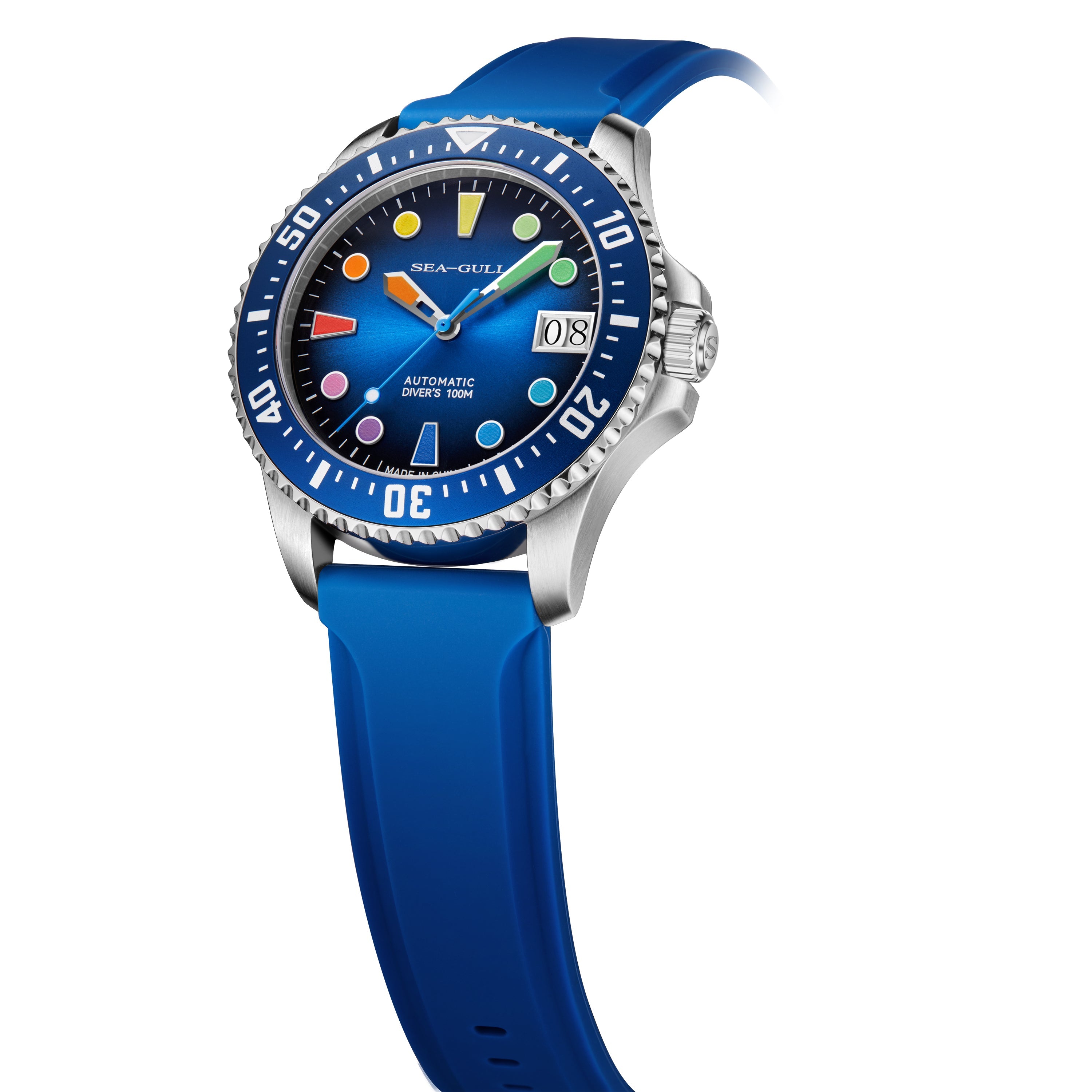 Ocean Series | 100m Waterproof | Colorful Markers | 44mm Sea-Gull