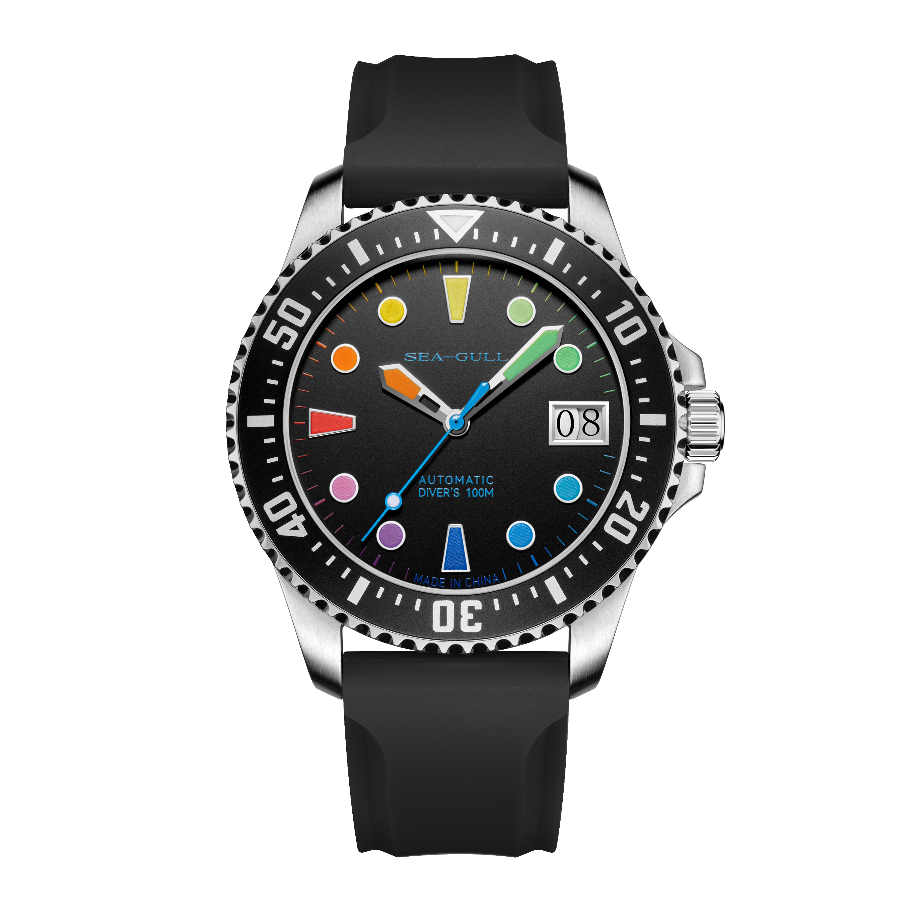 Ocean Series | 100m Waterproof | Colorful Markers | 44mm Sea-Gull