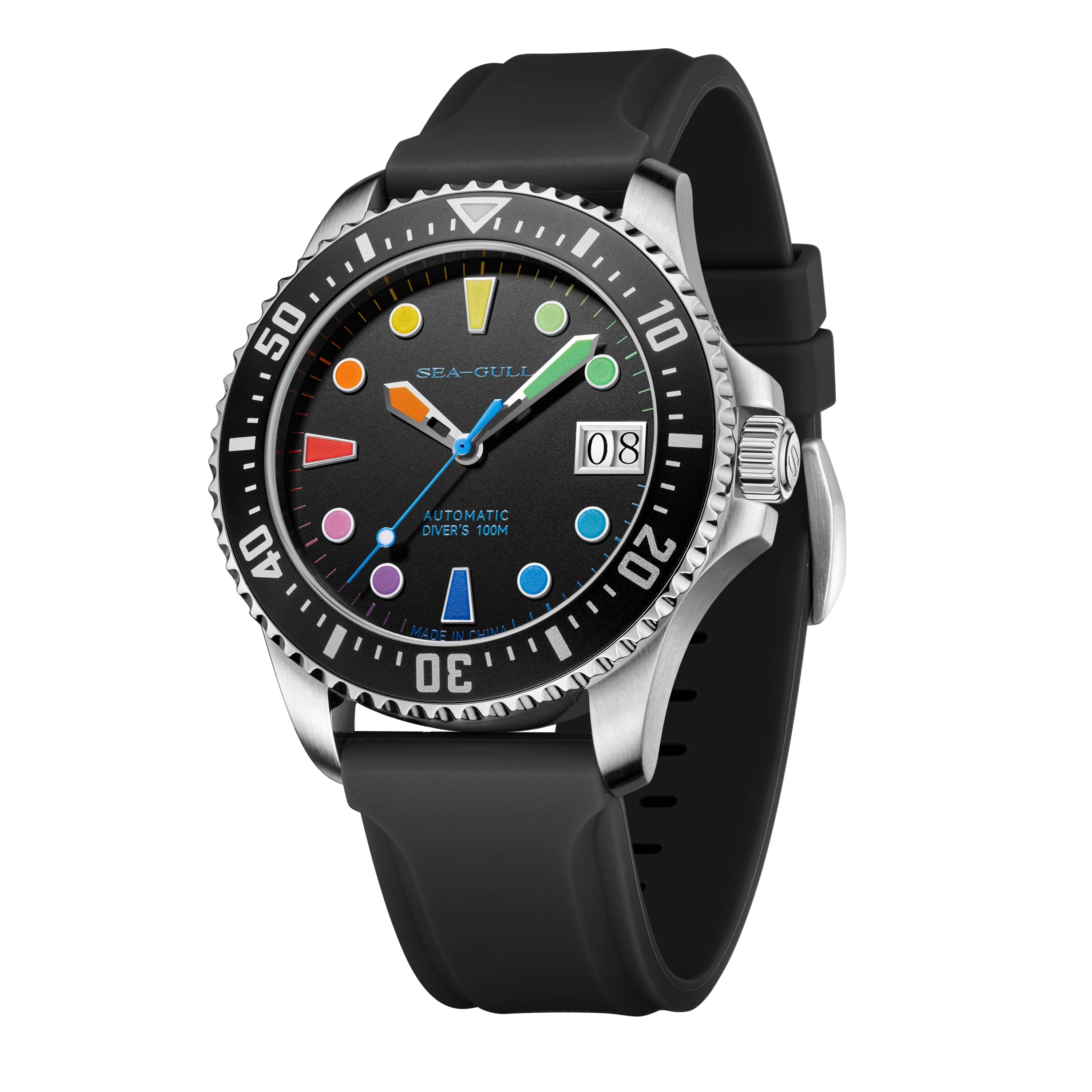 Ocean Series | 100m Waterproof | Colorful Markers | 44mm Sea-Gull