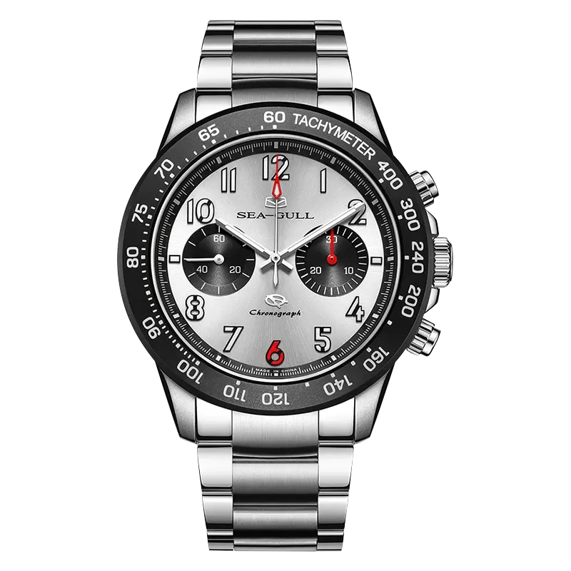 Panda Eye | Pilot | Chronograph | Tachymeter | Luminous | 44mm Sea-Gull