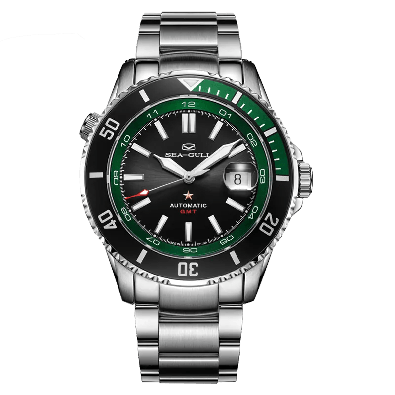 Ocean Series | Dual Time Zone | GMT | 200M Waterproof | Luminous | Calendar | 43.5mm - Sea-Gull Watch Official Store