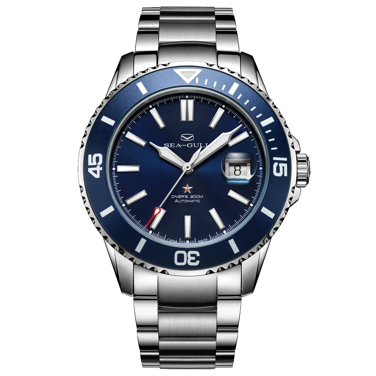 Ocean Series | 200m Waterproof | Calendar | Luminous | 44mm Sea-Gull