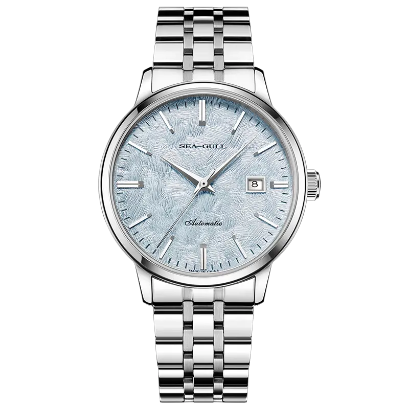 Seagull Cedar Dial Calendar Automatic Mechanical Couple Watch 6182