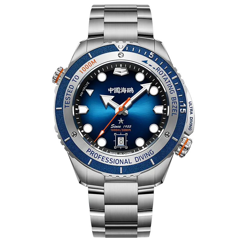 Seagull 1000m Waterproof Watch Ultra Diving Series Helium Valve