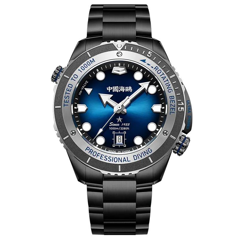 Deep Ocean|Ultra Diving Series | 1000M Waterproof | Helium Valve Design | Integrated Rotating Bezel | 45mm Sea-Gull
