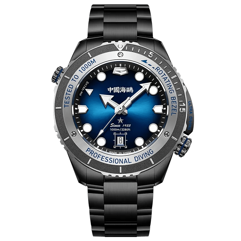 Deep Ocean|Ultra Diving Series | 1000M Waterproof | Helium Valve Design | Integrated Rotating Bezel | 45mm - Sea-Gull Watch Official Store