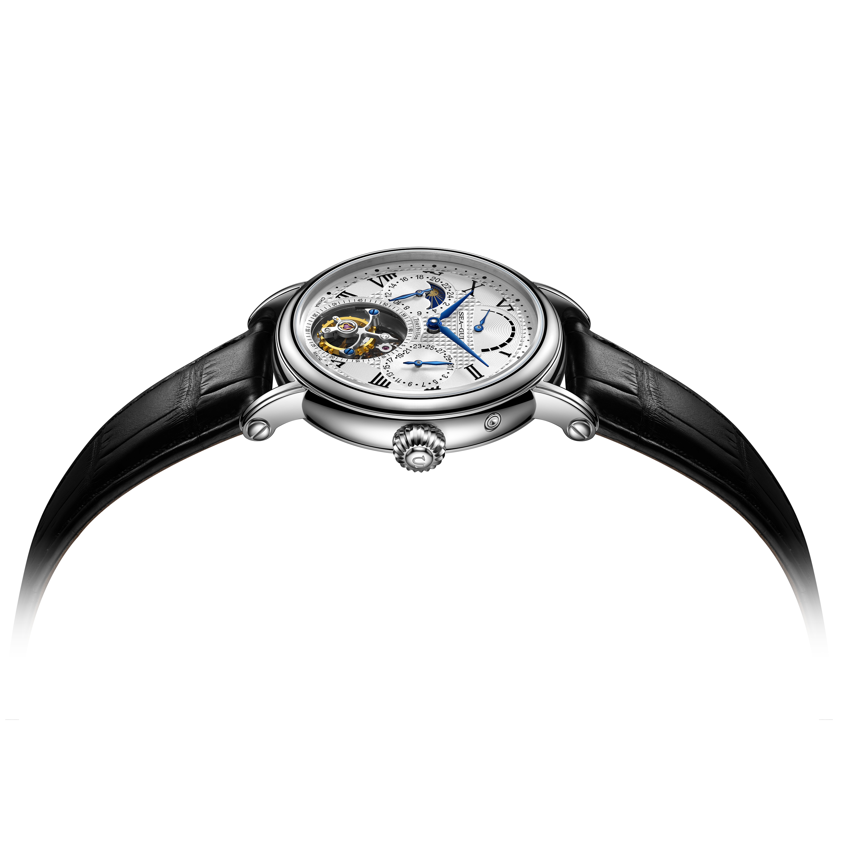 Eccentrico Tourbillon | Serie Heritage | Fase Lunare | Calendario | Indicatore di Energia | 39mm