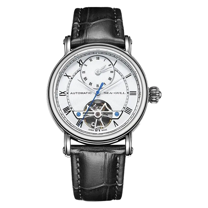 Dual Time Zone | GMT | Skeleton | Flywheel | Roman Numeral | 40mm Sea-Gull