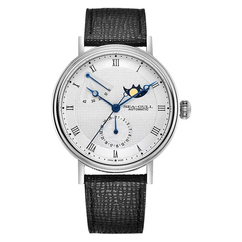 Moon Phase | Business | Complete Calendar | Energy Indicator | 41mm - Sea-Gull Watch Official Store