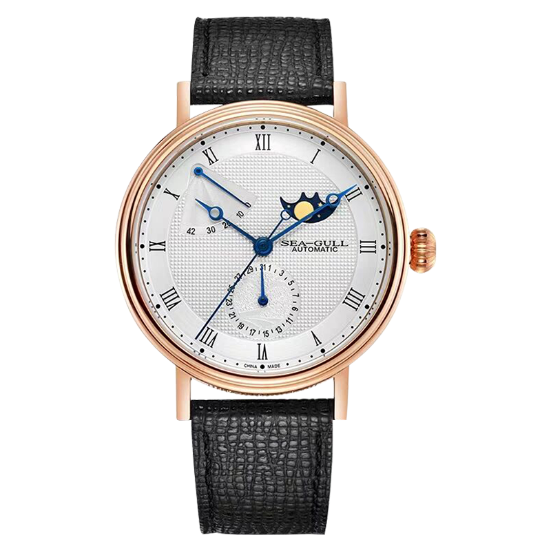 Mondphase | Geschäft | Vollständiger Kalender | Energieindikator | 41mm
