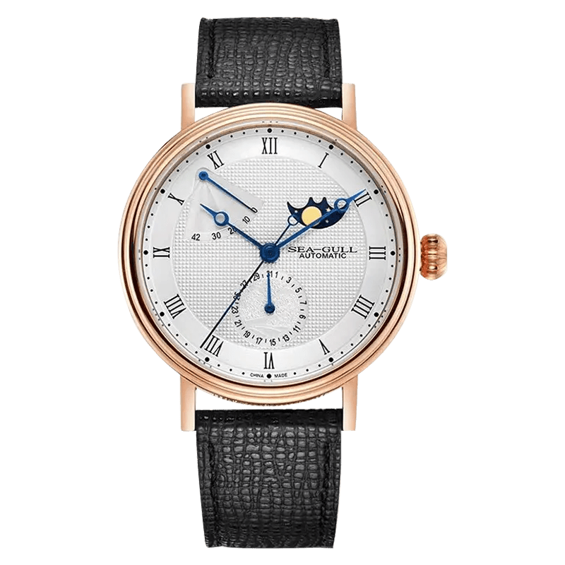 Moon Phase | Business | Complete Calendar | Energy Indicator | 41mm - Sea-Gull Watch Official Store