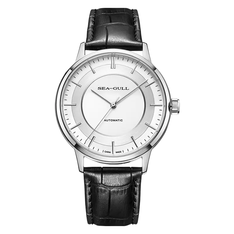 SEA-GULL Orologio Da Uomo Bauhaus – Automatico Con Quadrante Incassato – Movimento Meccanico ST17 – Design Elegante E Casual (39mm)