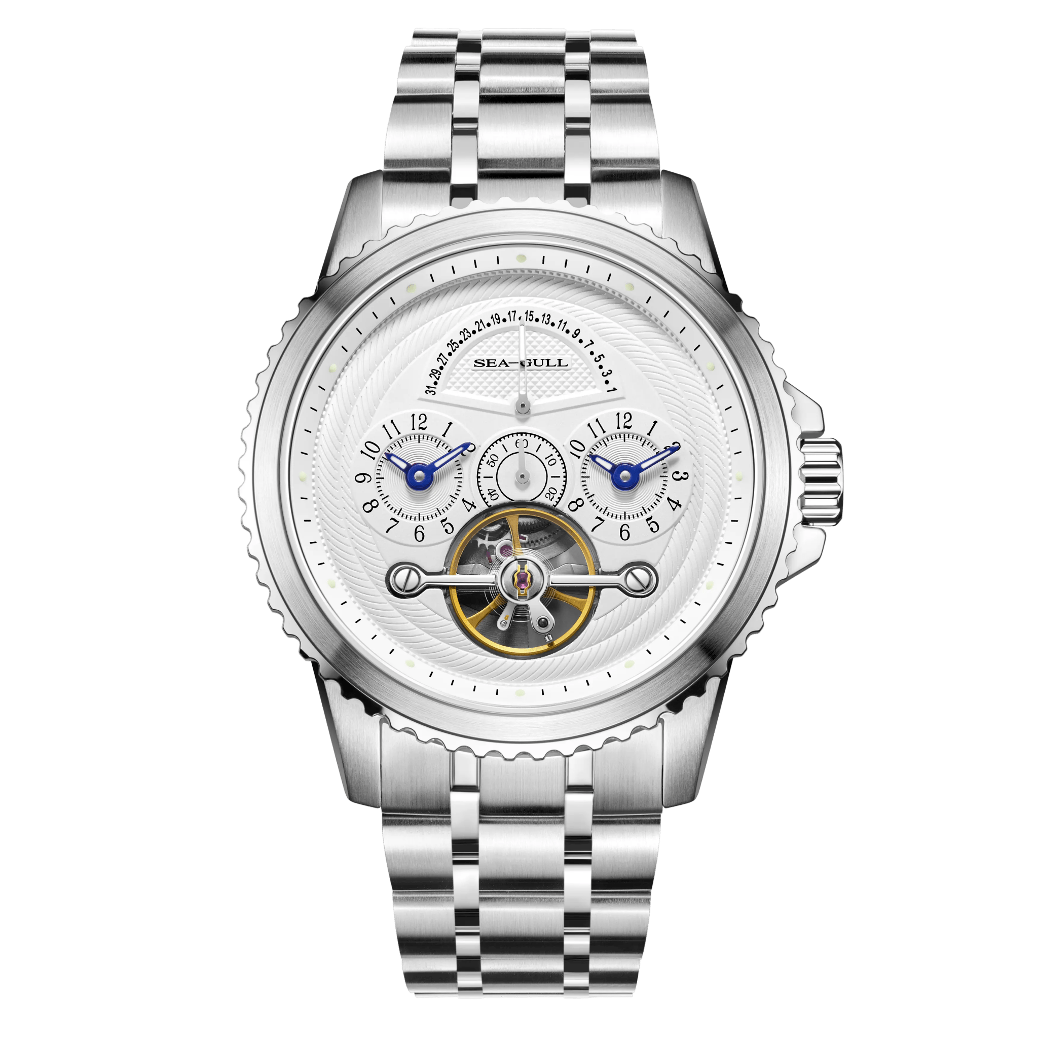 デュアルタイムゾーン | レトログレードカレンダー | フライホイール | 44mm Sea-Gull