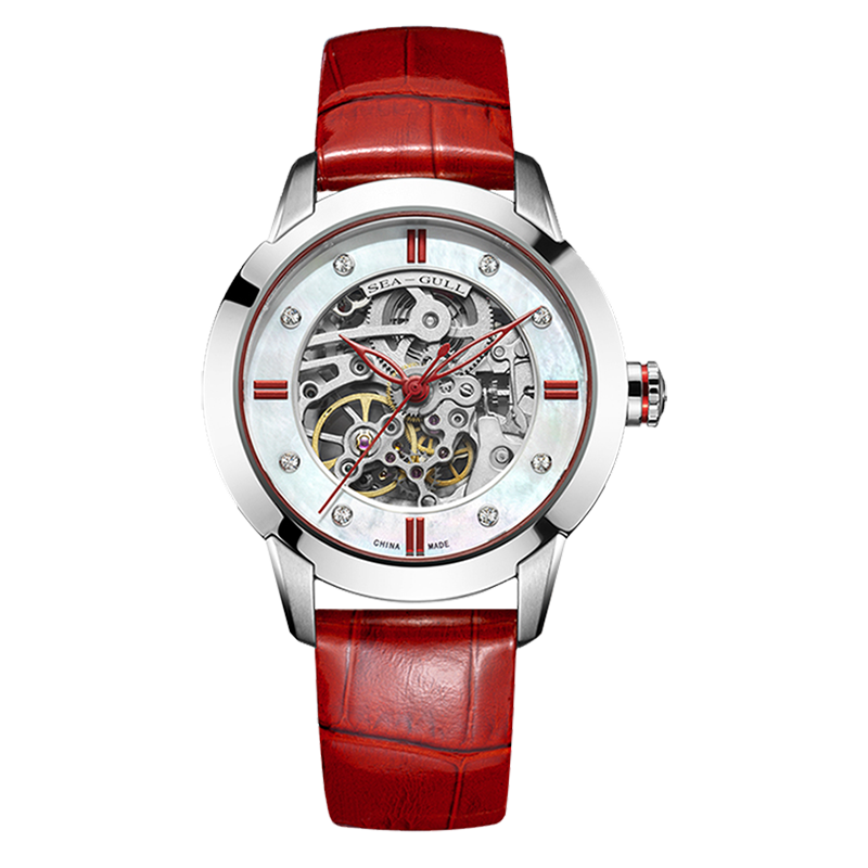 Elegant | Skeleton | Mother-of-Pearl Dial | 38mm Sea-Gull