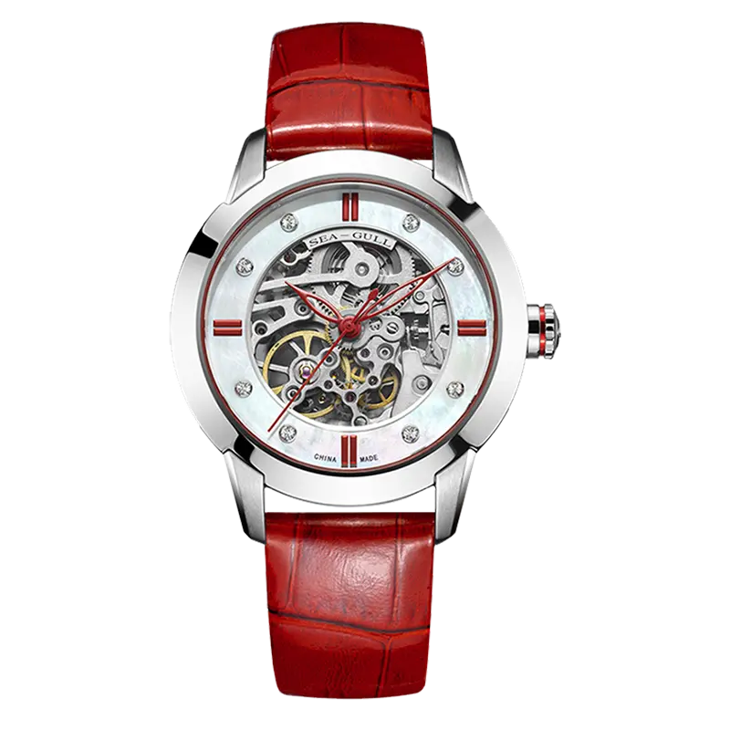 Elegant | Skeleton | Mother-of-Pearl Dial | 38mm Sea-Gull