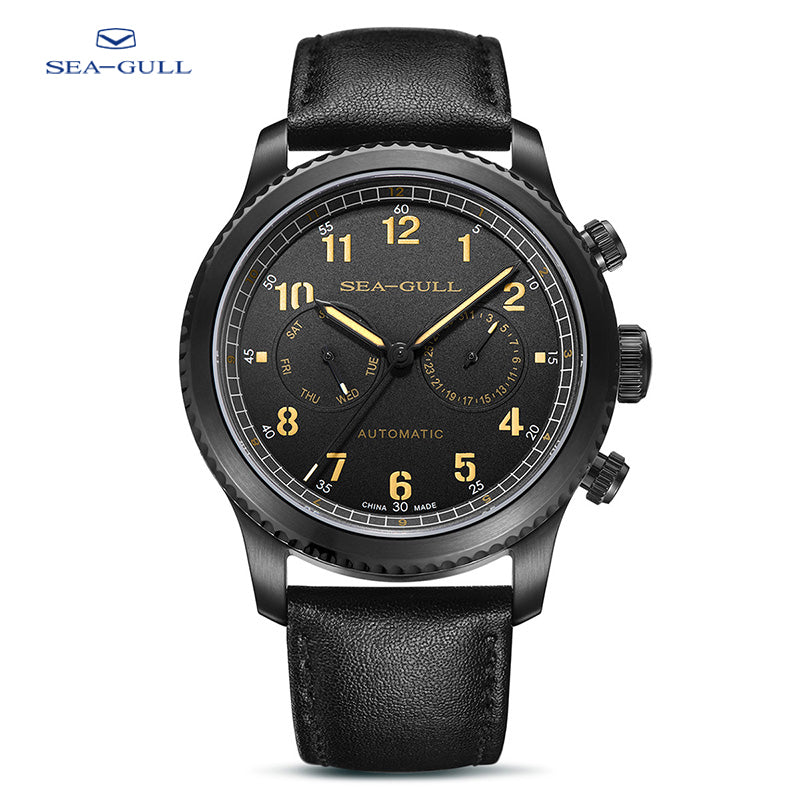 Pilot | Complete Calendar | Leather Strap | 43mm