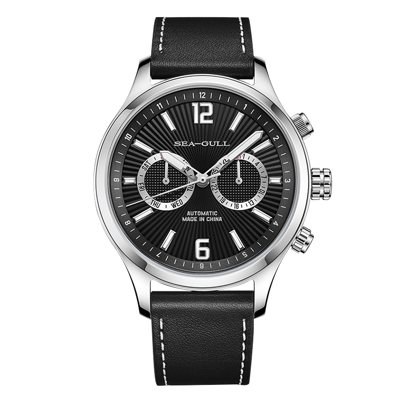 Dual Time Zone | GMT | Pilot | Panda Eye | Luminous | Calendar | 42mm