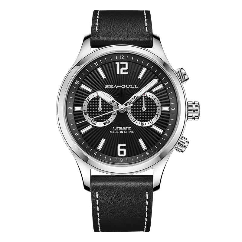 Dual Time Zone | GMT | Pilot | Panda Eye | Luminous | Calendar | 42mm - Sea-Gull Watch Official Store