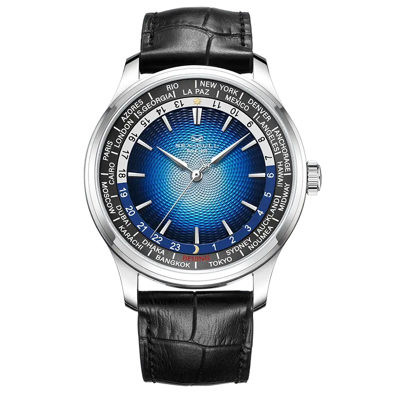 GMT Watch | World Time | Sub Second Dial | 41mm Sea-Gull Watch Official Store