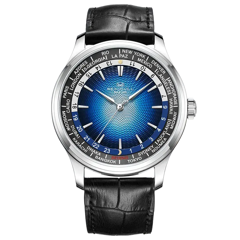 GMT Watch | World Time | Sub Second Dial | 41mm Sea-Gull Watch Official Store