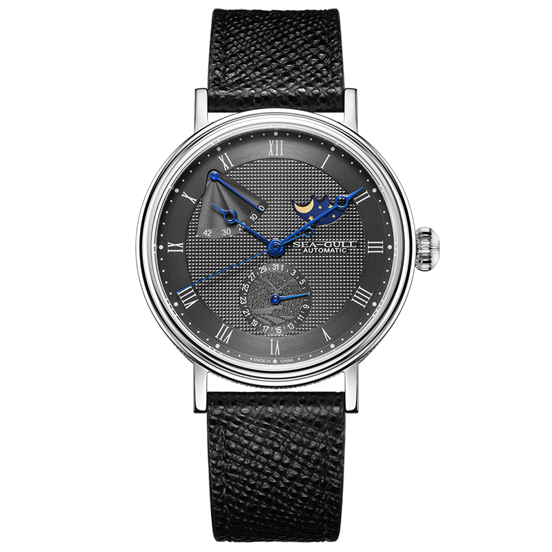 Phase de Lune | Entreprise | Calendrier Complet | Indicateur d'Énergie | 41mm