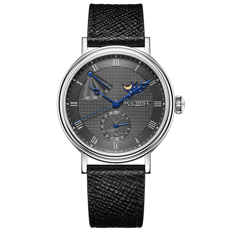 Moon Phase | Business | Complete Calendar | Energy Indicator | 41mm - Sea-Gull Watch Official Store