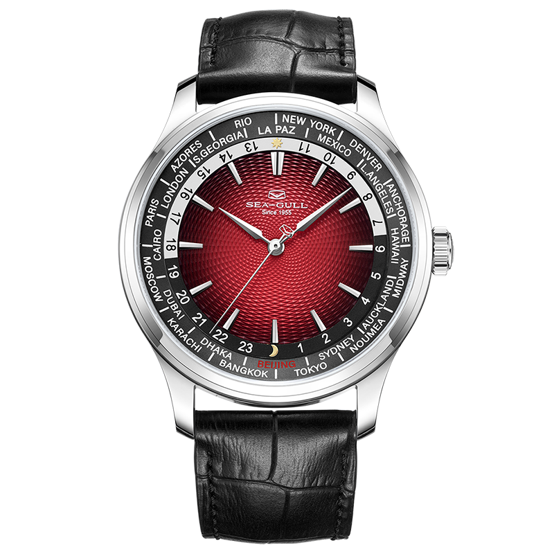 GMT Watch | World Time | Sub Second Dial | 41mm Sea-Gull Watch Official Store