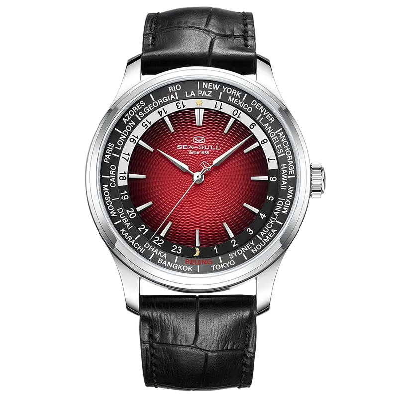 GMT Watch | World Time | Sub Second Dial | 41mm Sea-Gull Watch Official Store