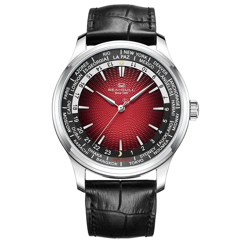 GMT Watch | World Time | Sub Second Dial | 41mm Sea-Gull Watch Official Store
