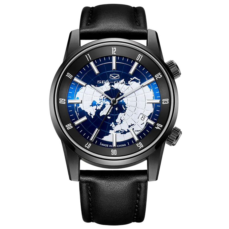 GMT | Dual Time Zone | Calendar | 40mm Sea-Gull