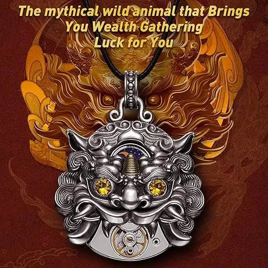 Sea-Gull Auspicious Mythical Beast Pixiu Pendant | 42.4mm - Sea-Gull Watch Official Store