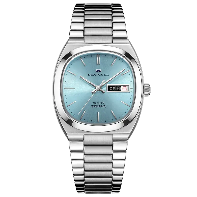 Seagull CosmicEnergy8.0 シングルフィン付き ヴィンテージ Seagull Vintage Blue Dial Automatic Mechanical Watch 826.32.1051
