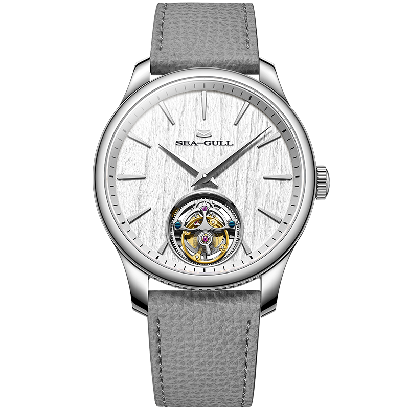 Ultra-thin Automatic Tourbillon | 9.35mm Thickness | Chinese Guqin Texture Dial | 42mm Sea-Gull