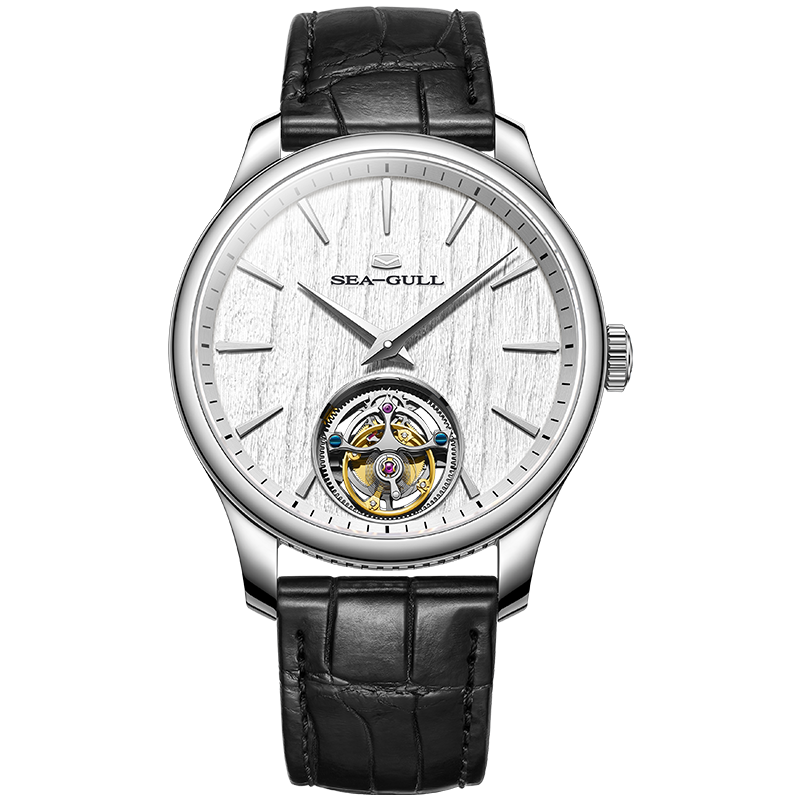 Ultra-thin Automatic Tourbillon | 9.35mm Thickness | Chinese Guqin Texture Dial | 42mm Sea-Gull