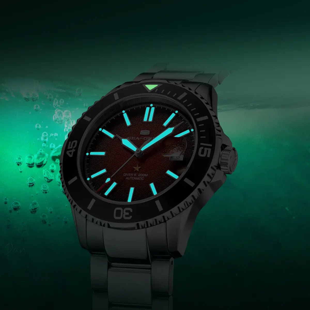 Serie Ocean | Calendario | Luminosa | Impermeabile 200 m | 44mm Sea-Gull