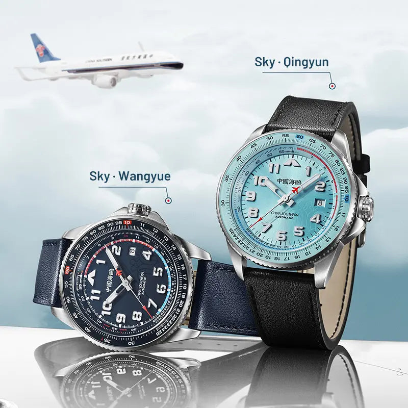 Csair Collaboration | Sky Series | Tachymeter | Luminous | Pilot | 42mm Sea-Gull
