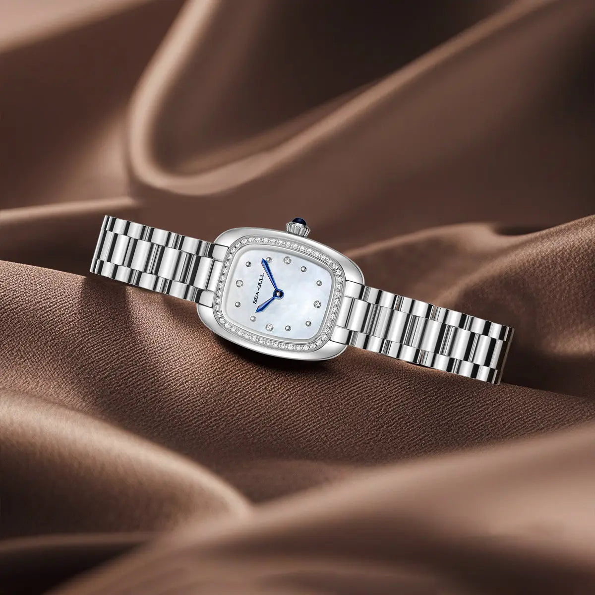 Time for Her Series | Mocha Retro | Quartz Movement | Square | 30mm Sea-Gull