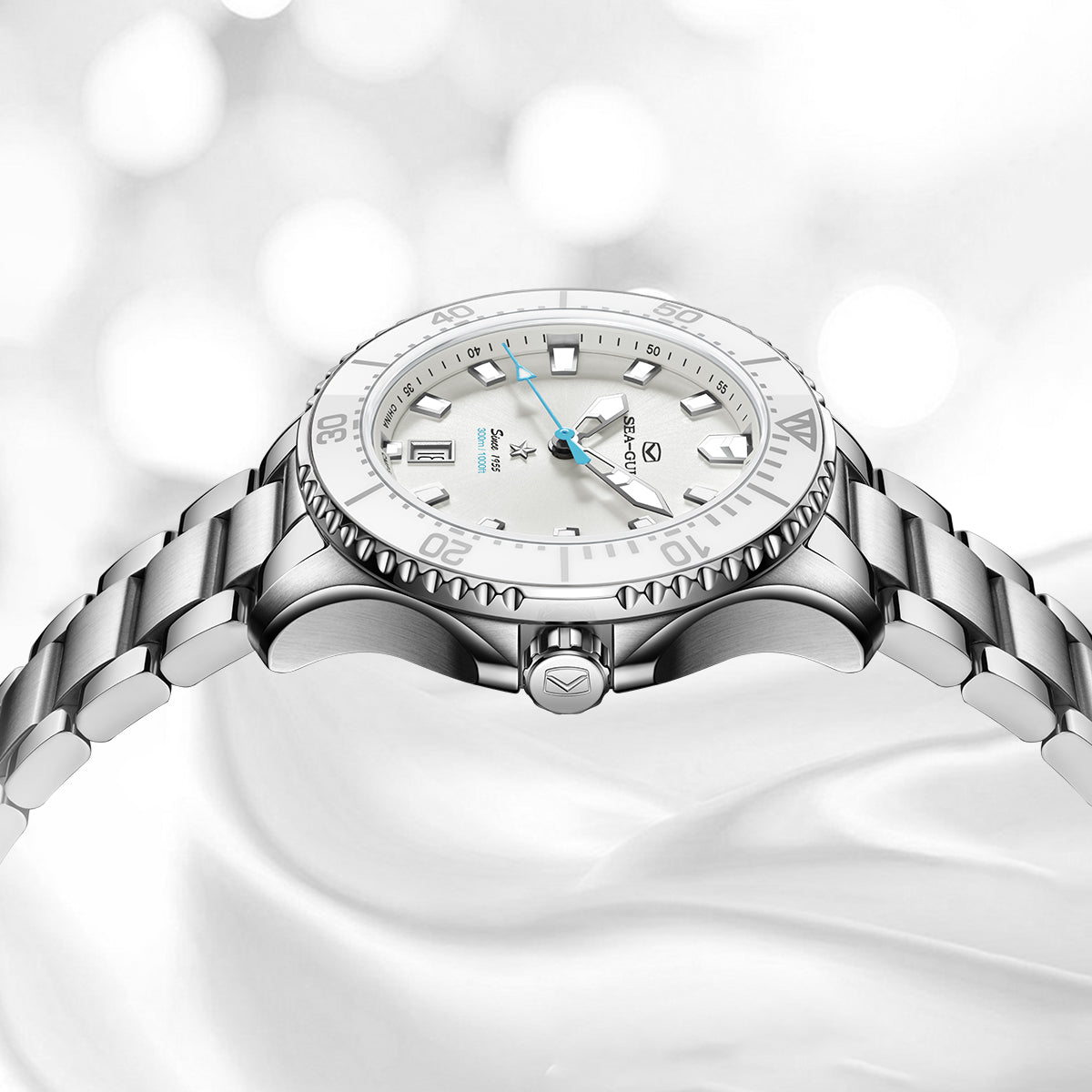 Ocean Series | Mother-of-Pearl Dial | Luminous | 300m Waterproof | 40mm