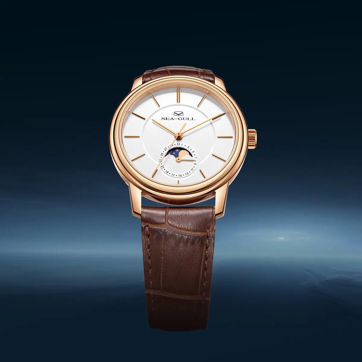 Moon Phase | Sub-dial | Business | Ultra-thin | 38mm - Sea-Gull Watch Official Store