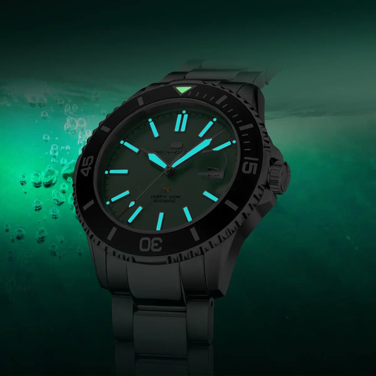 Serie Ocean | Calendario | Luminoso | Impermeabile 200 m | 44 mm Sea-Gull