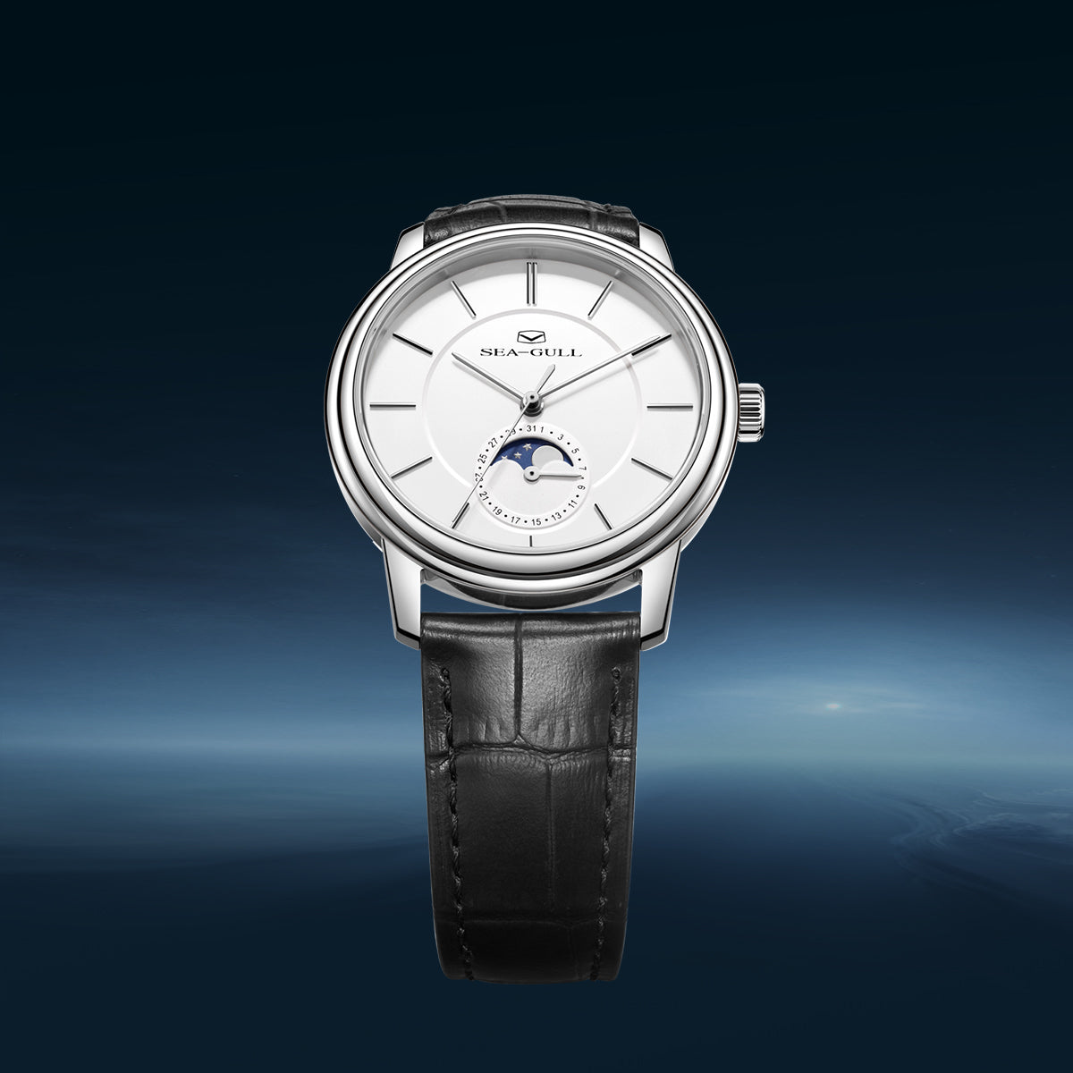 Moon Phase | Sub-dial | Business | Ultra-thin | 38mm Sea-Gull