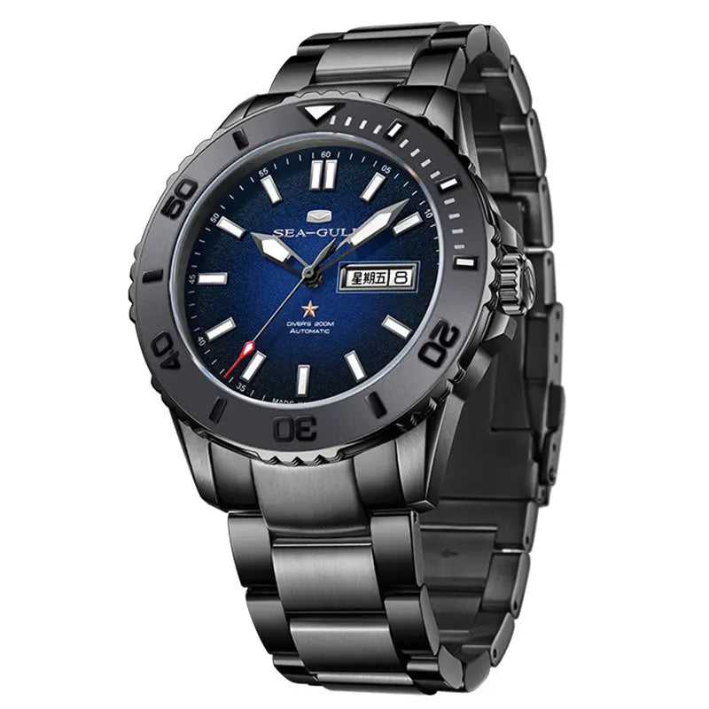 Ocean Series | Ceramic Bezel | Dual Calendar | 200m Waterproof | 44mm Sea-Gull