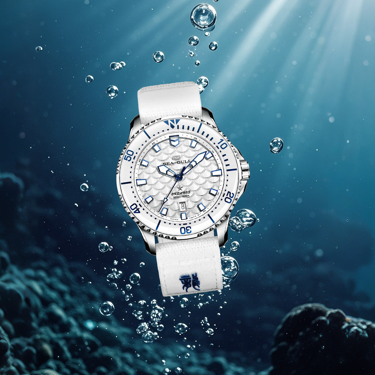 Ozean-Serie | Drachenkönige der Vier Meere | Tauchen | Doppelte Riemen | 44mm