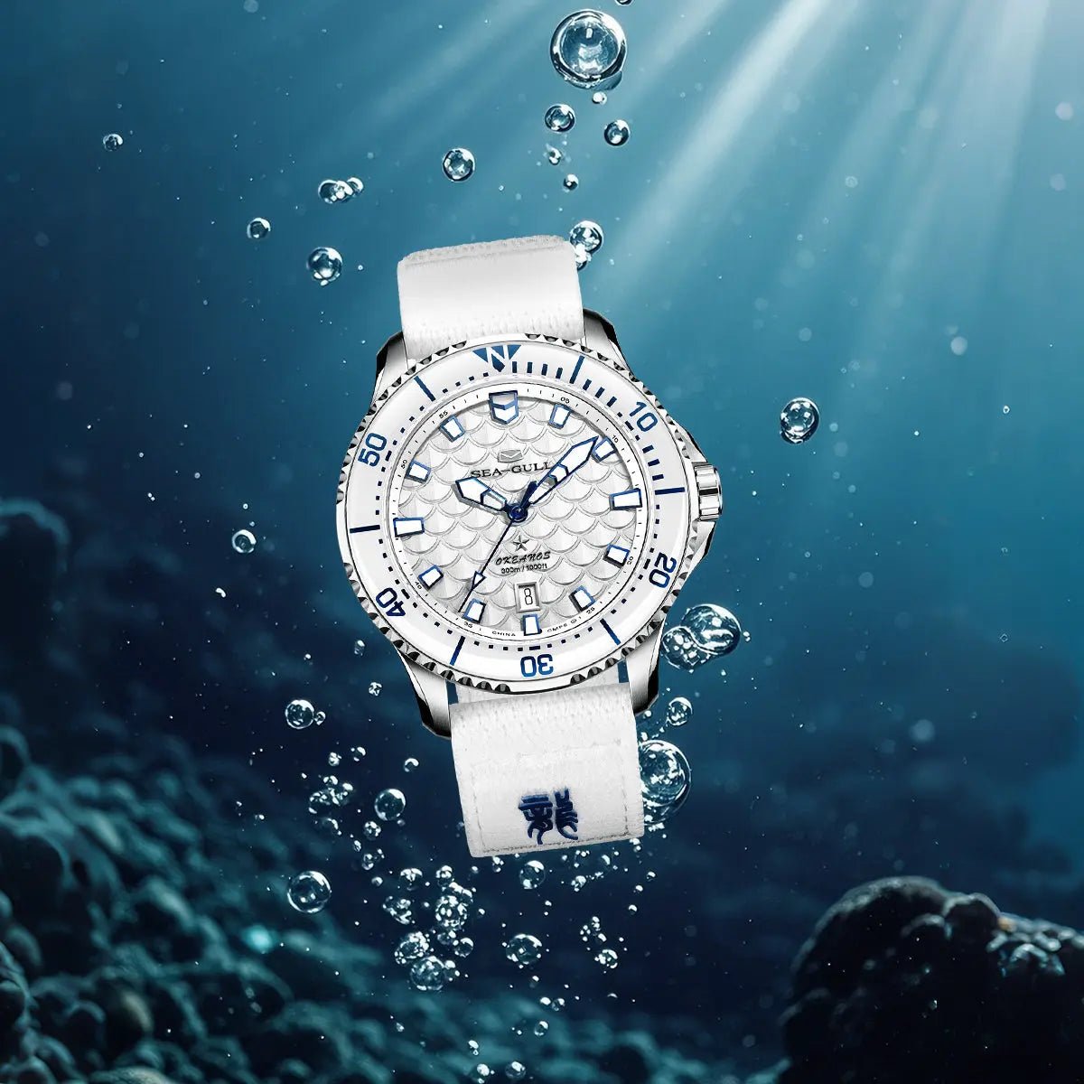 Ocean Series | Dragon Kings of the Four Seas | Dive | Dual Strap | 44mm - Sea-Gull Watch Official Store