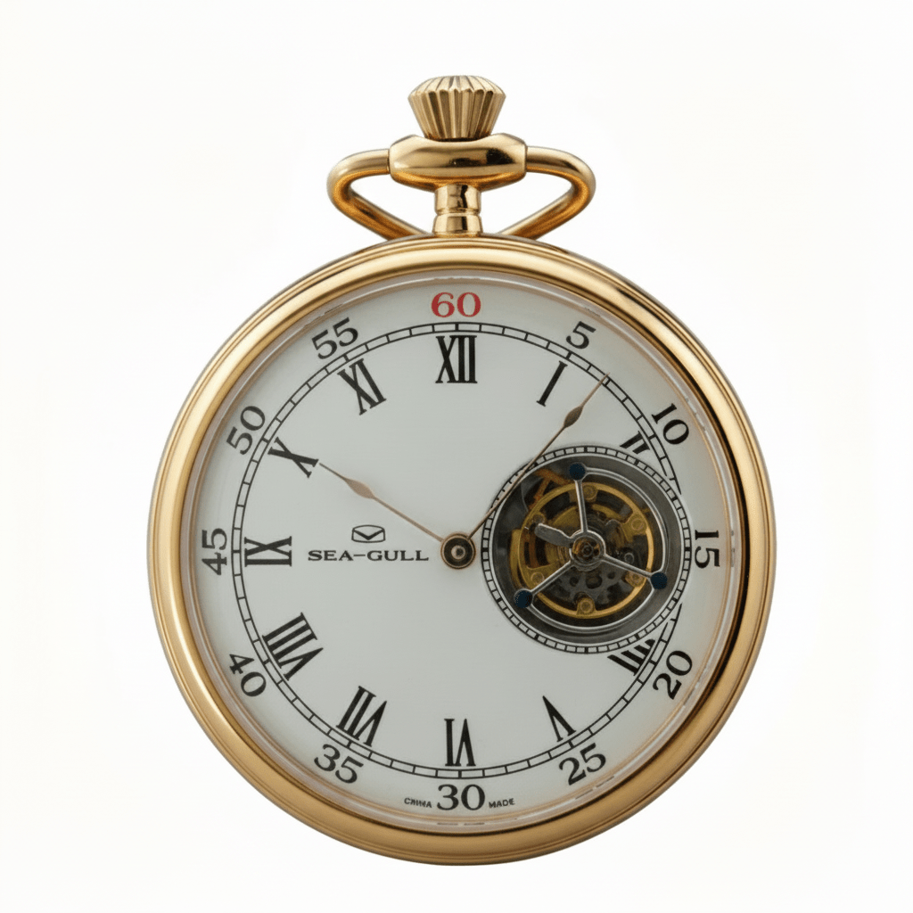 Tourbillon | Roman Numeral Dial | Pocket Watch | 47mm - Sea-Gull Watch Official Store